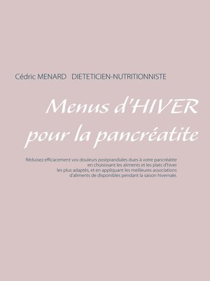 cover image of Menus d'hiver pour la pancréatite